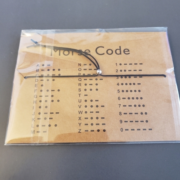 I Love Nerds Morse Code Handmade Bracelet in Wooden Box - Picture 5 of 8